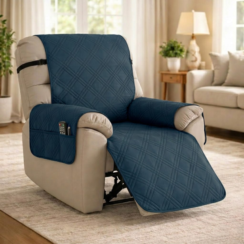 Waterproof protective cover for quilted recliner chair | Velzora