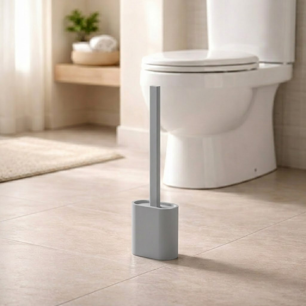 Brosse WC silicone antibactérien murale | Velzora
