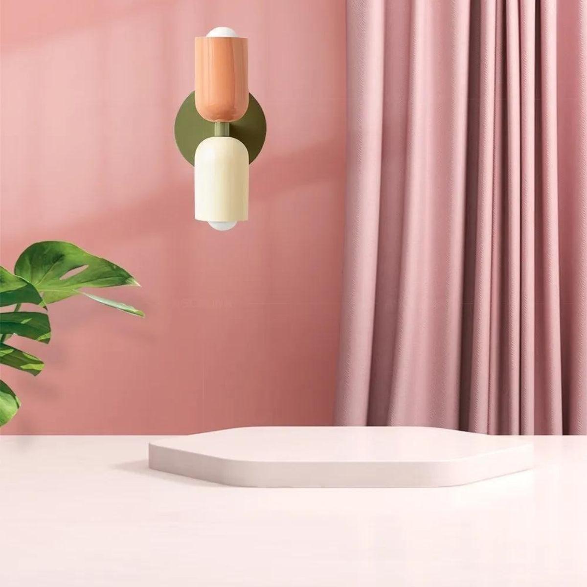 Velzora - Applique murale double en verre coloré | Velzora