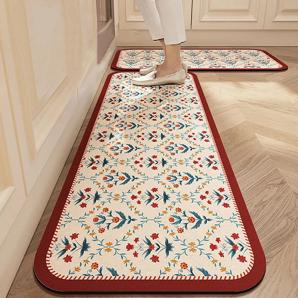 Velzora - Tapis de cuisine antidérapant en textile texturé | Velzora