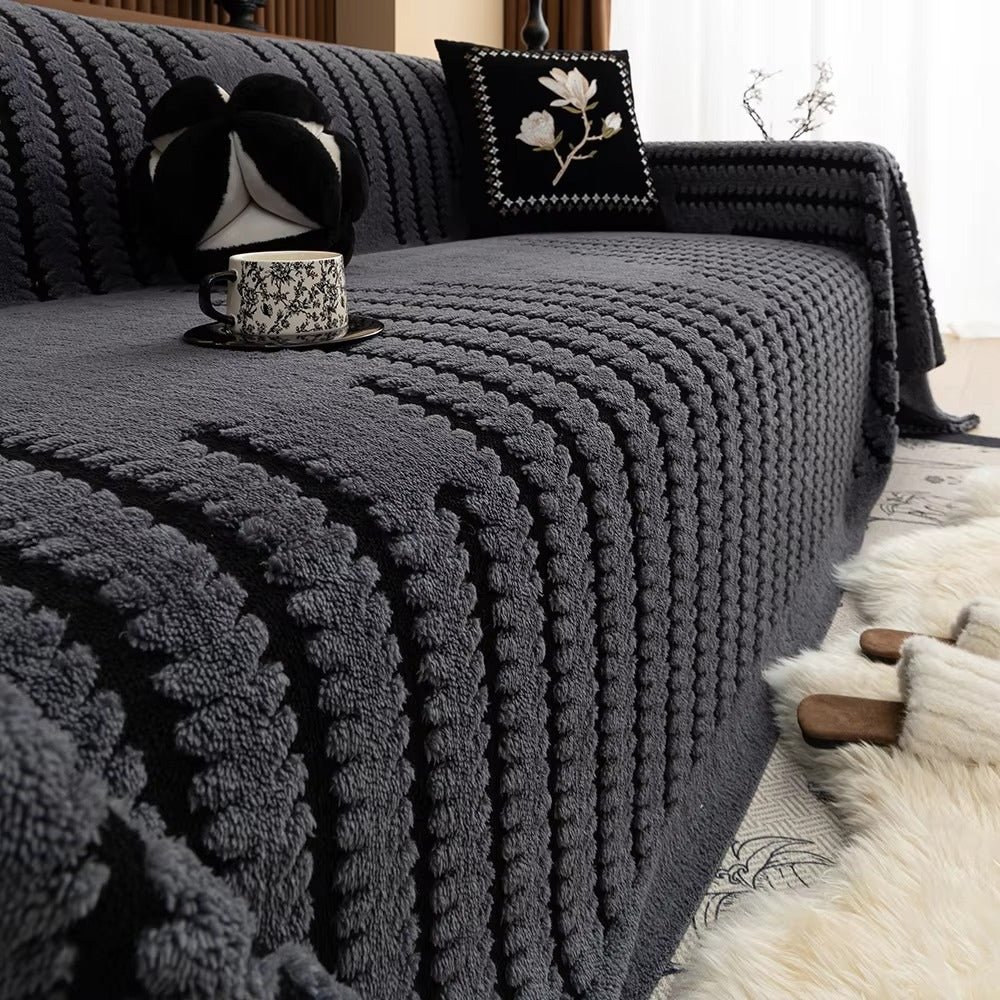Velzora - Housse de canapé matelassée en microfibre texturée | Velzora