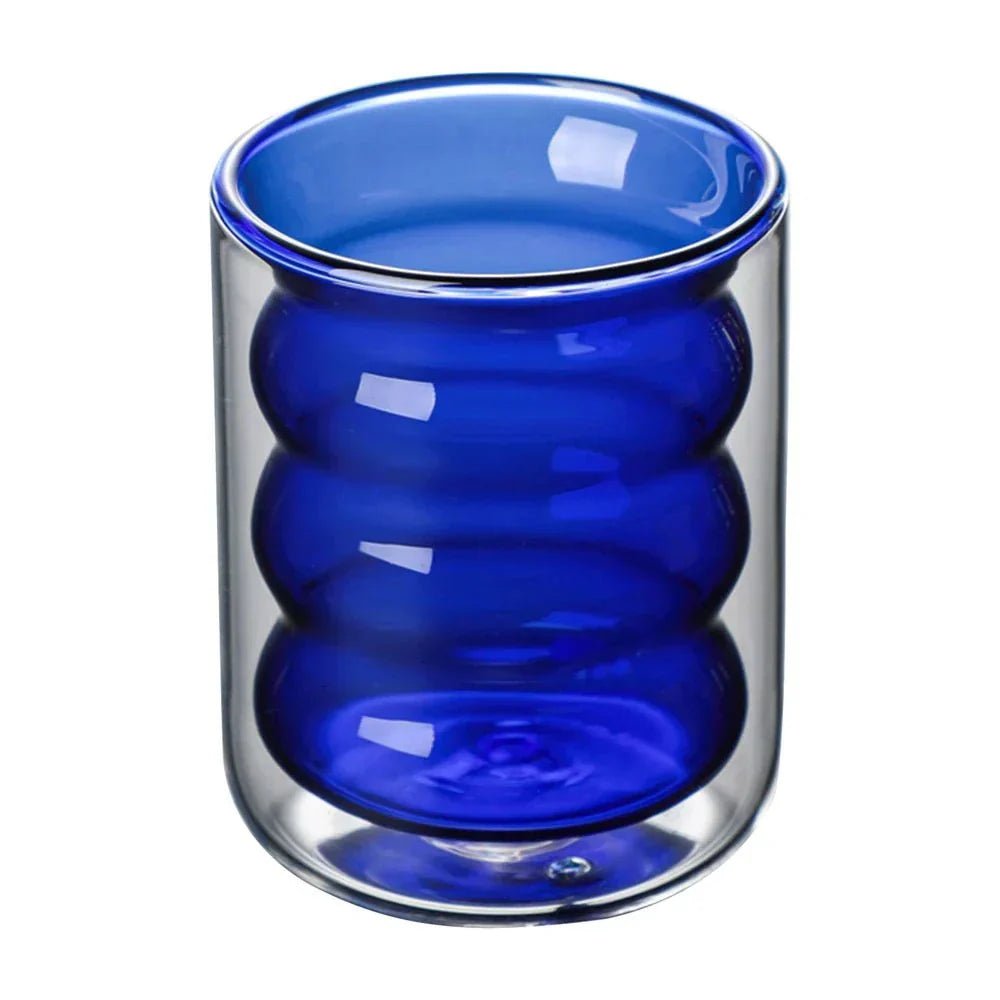 Velzora - Tasse en verre ondulé à double paroi | Velzora