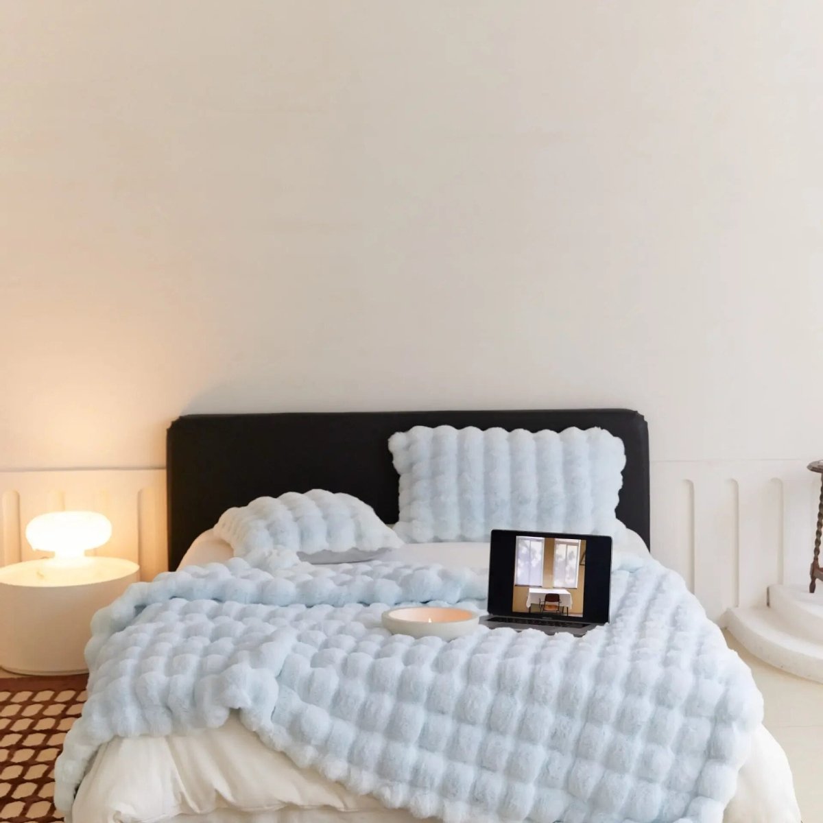 Velzora - Couverture en laine synthétique double face et ultra-douce | Velzora