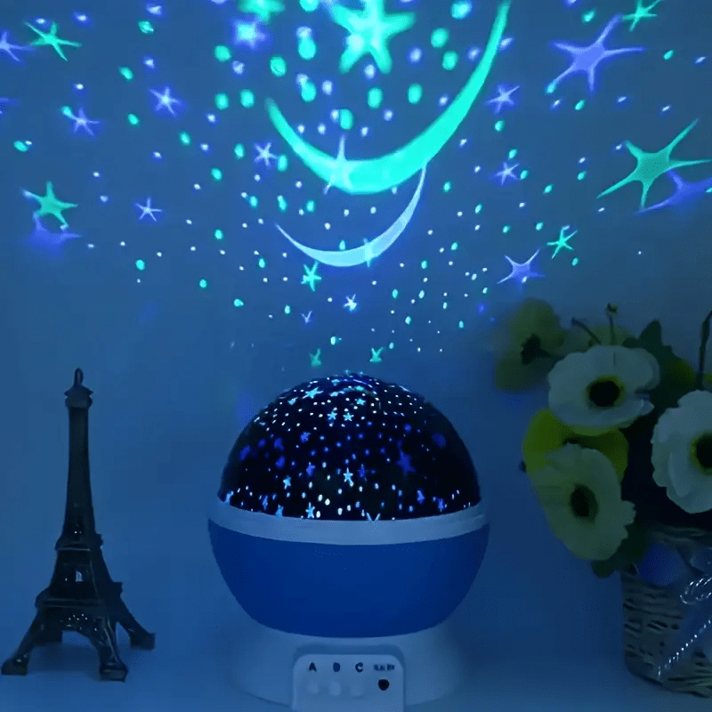 Velzora - Lampe projecteur d’ambiance en rotation avec ciel étoilé multicolore | Velzora