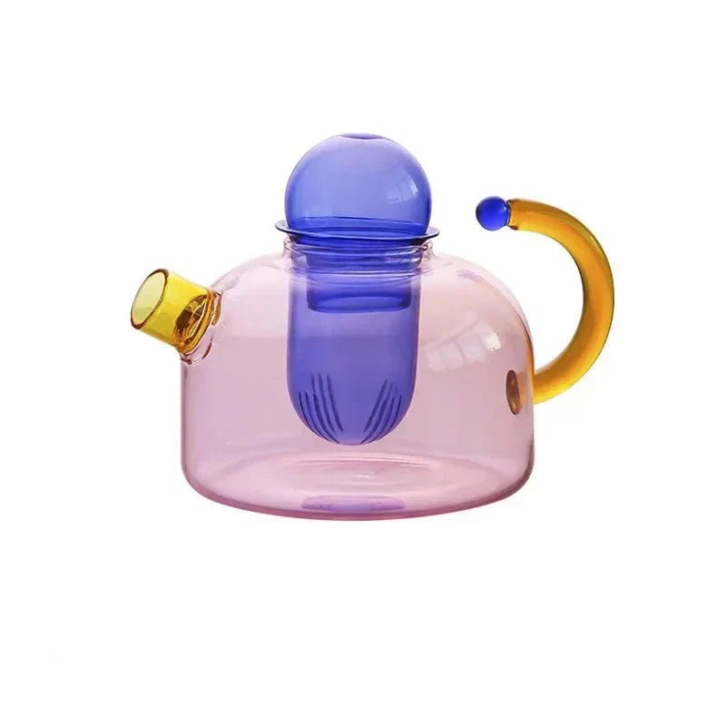 Velzora - Bouilloire translucide en verre borosilicate avec tasses | Velzora