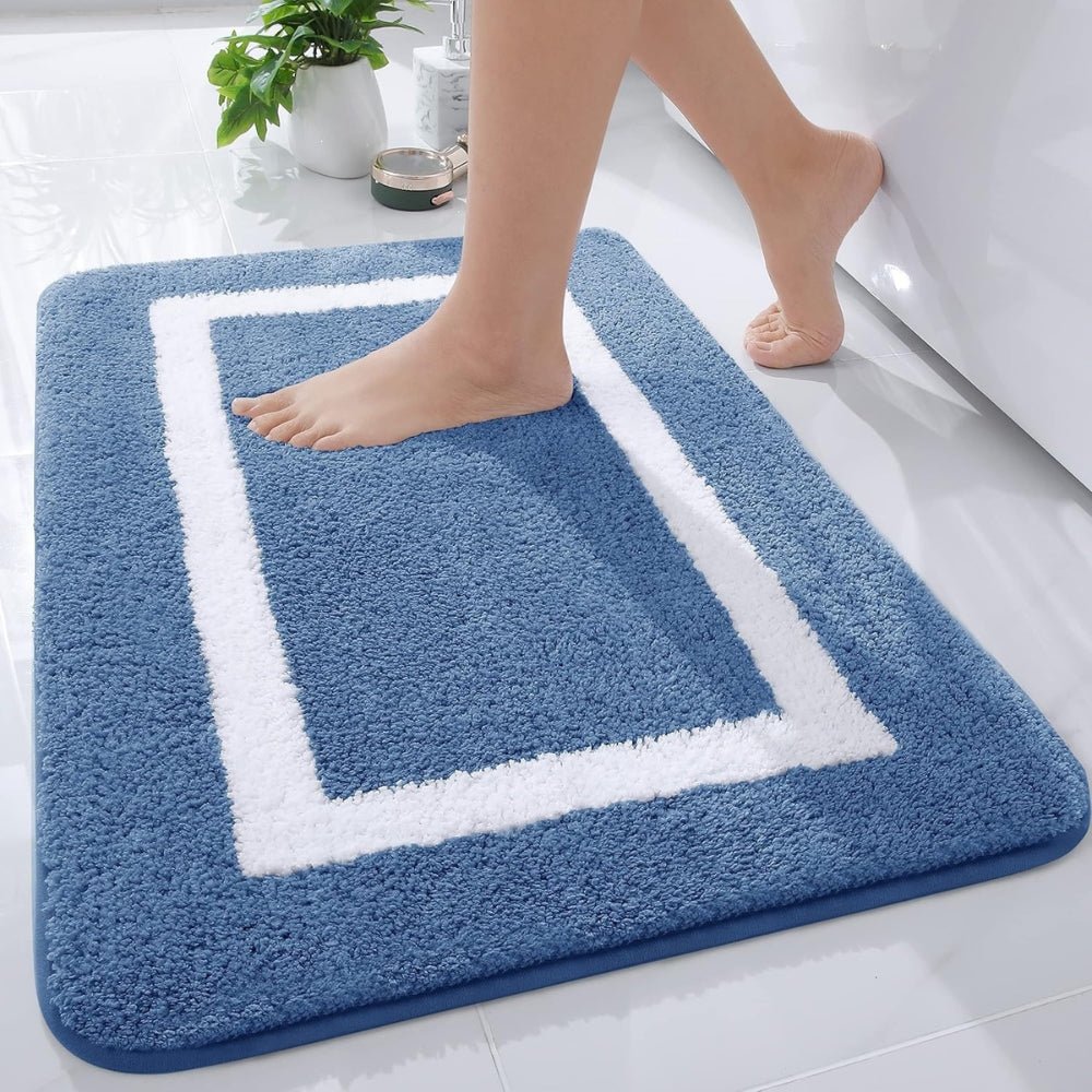 Velzora - Tapis de bain antidérapant à bordure moderne | Velzora