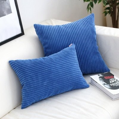 Velzora - Housse de coussin en velours côtelé doux et texturé | Velzora