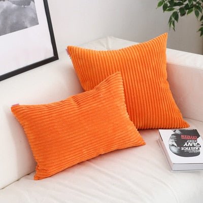 Velzora - Housse de coussin en velours côtelé doux et texturé | Velzora