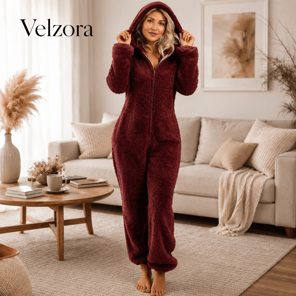 Velzora - Combinaison d’intérieur zippée en polaire douce | Velzora
