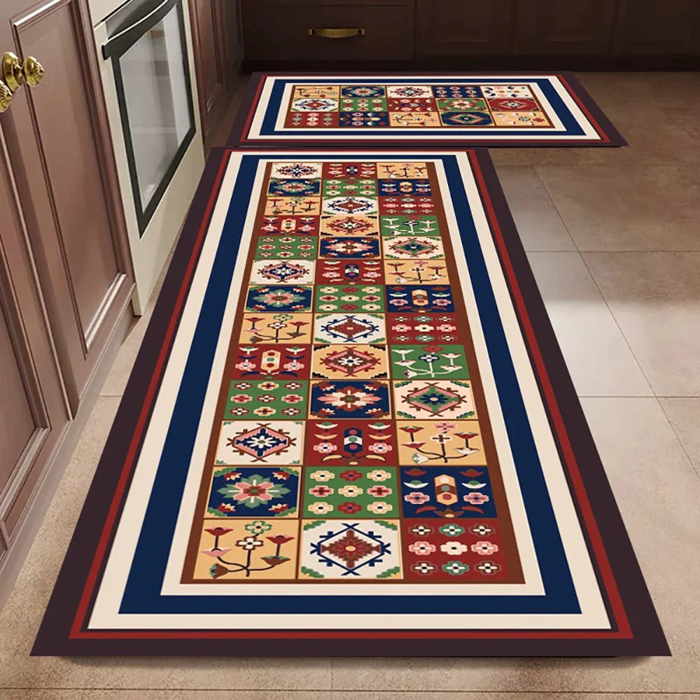 Velzora - Tapis de cuisine antidérapant en textile texturé | Velzora