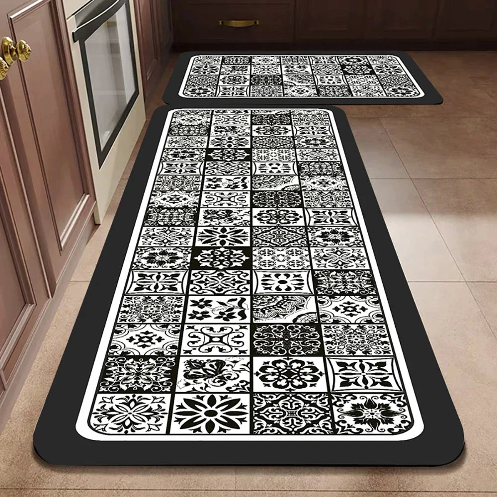 Velzora - Tapis de cuisine antidérapant en textile texturé | Velzora