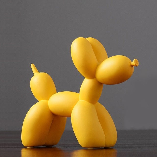 Velzora - Sculpture décorative en résine finition lisse forme ballon chien | Velzora