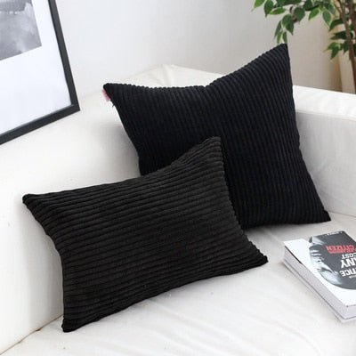Velzora - Housse de coussin en velours côtelé doux et texturé | Velzora