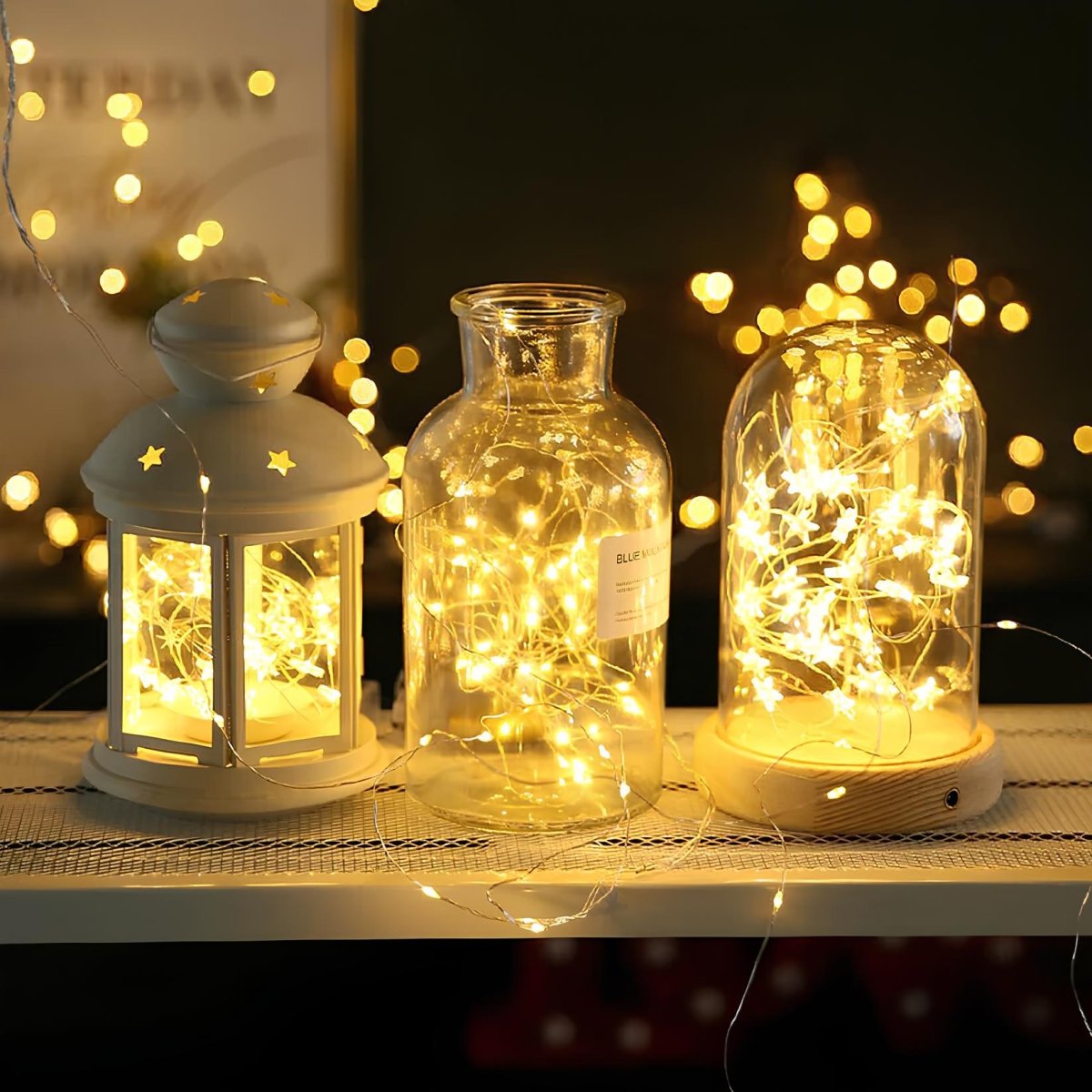 Velzora - Guirlande lumineuse solaire en cuivre étanche | Velzora