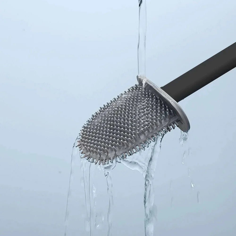 Velzora - Brosse WC silicone antibactérien murale | Velzora