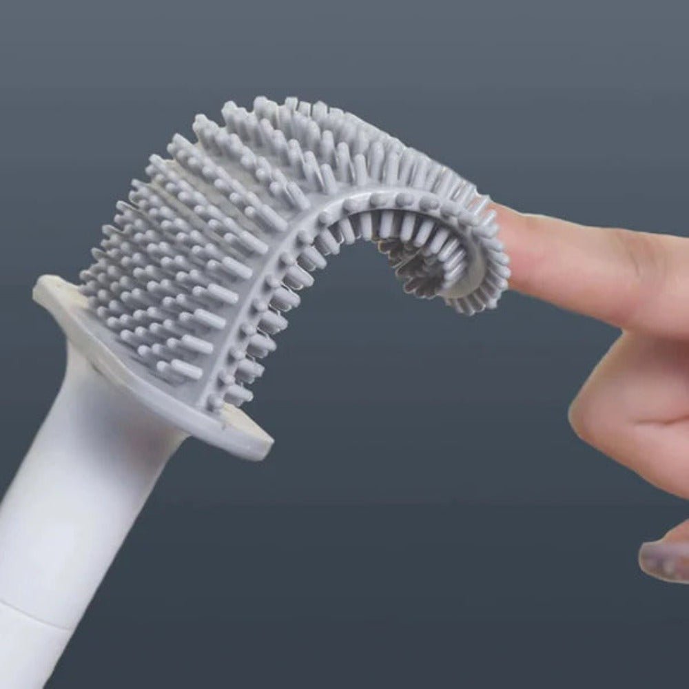 Velzora - Brosse WC silicone antibactérien murale | Velzora