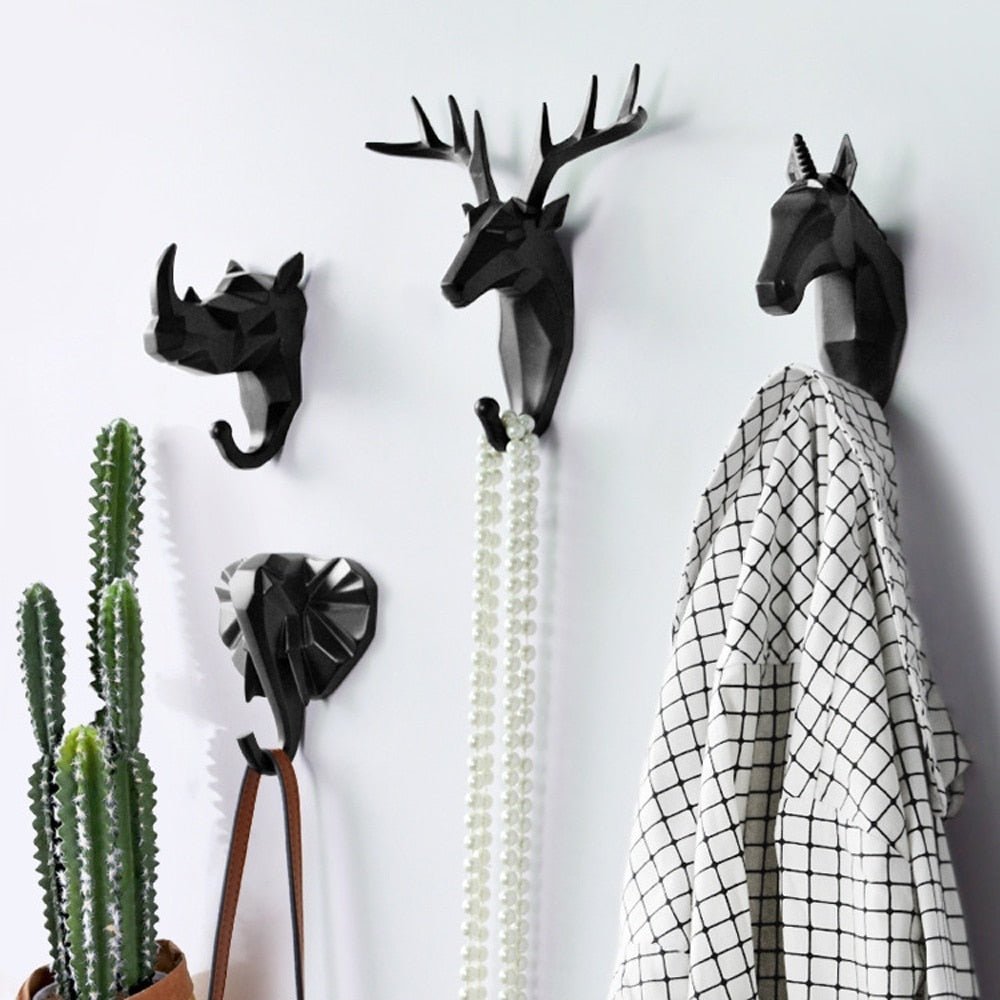 Velzora - Patère murale décorative en résine – Design géométrique animalier | Velzora
