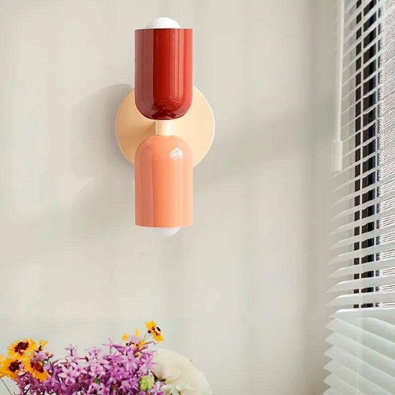 Velzora - Applique murale double en verre coloré | Velzora