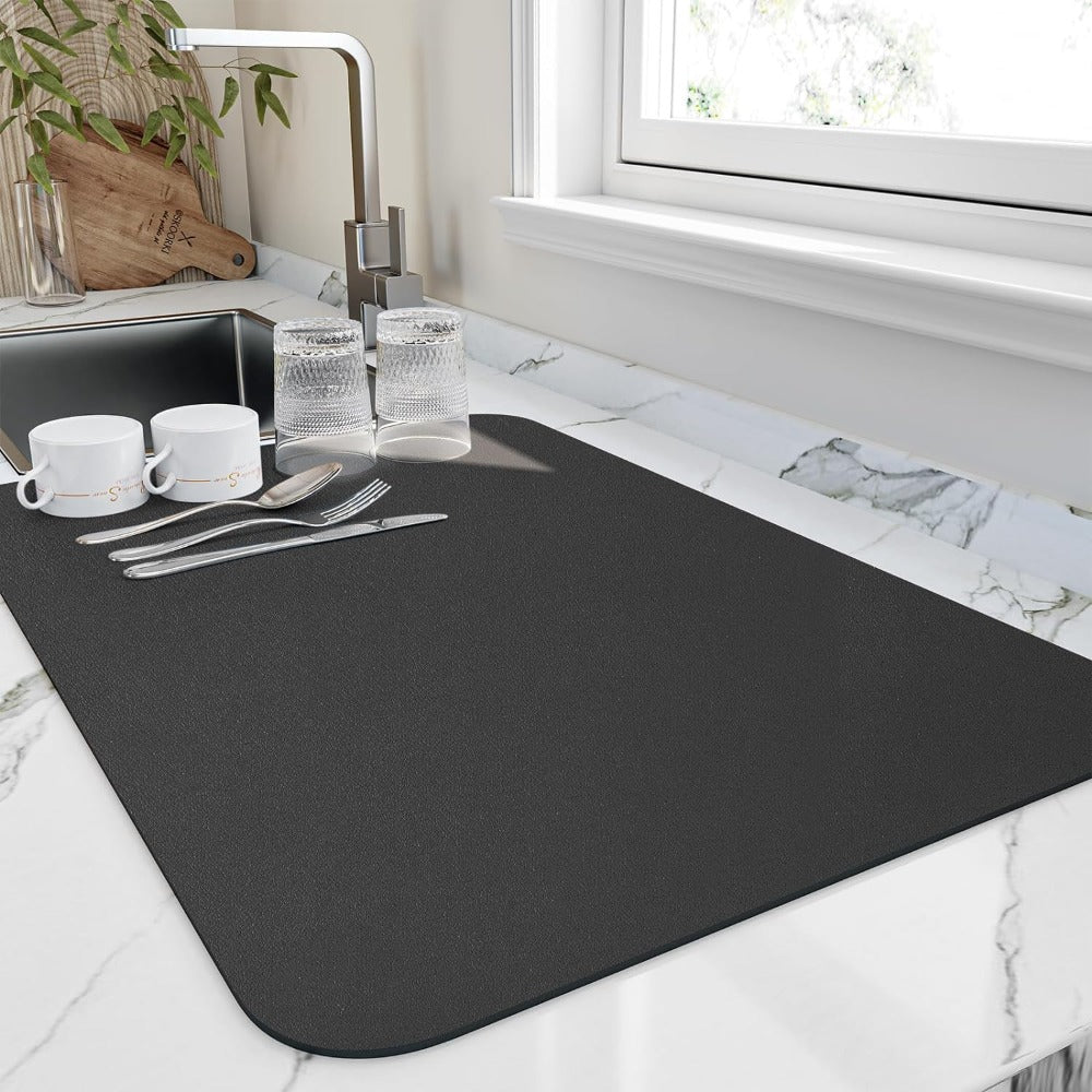 Velzora - Tapis d’égouttage absorbant en diatomite texturée | Velzora