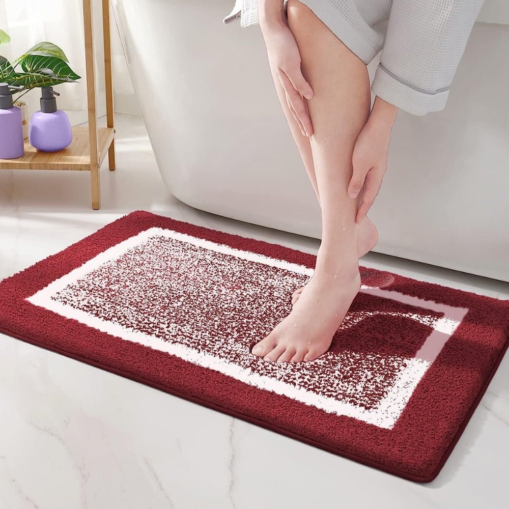 Velzora - Tapis de bain antidérapant à bordure moderne | Velzora