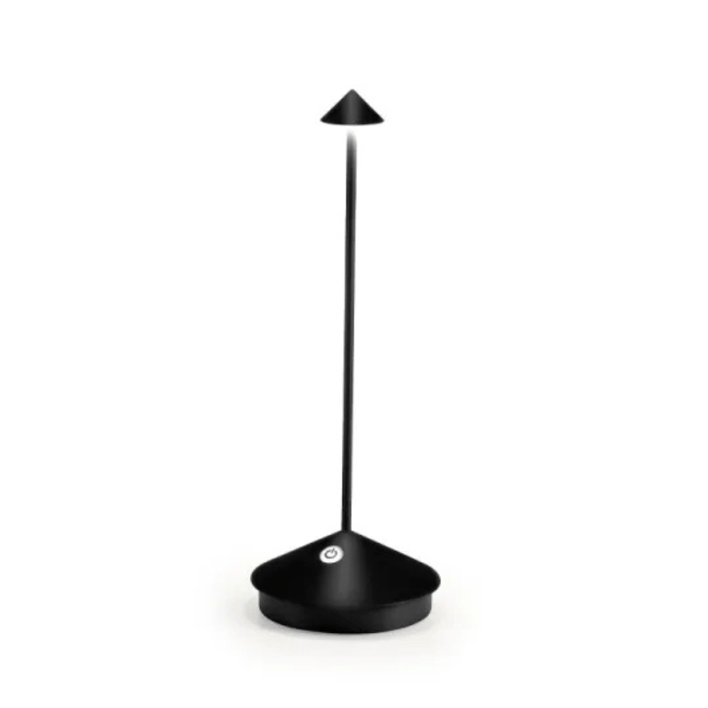 Velzora - Lampe de table LED sans fil en aluminium brossé | Velzora