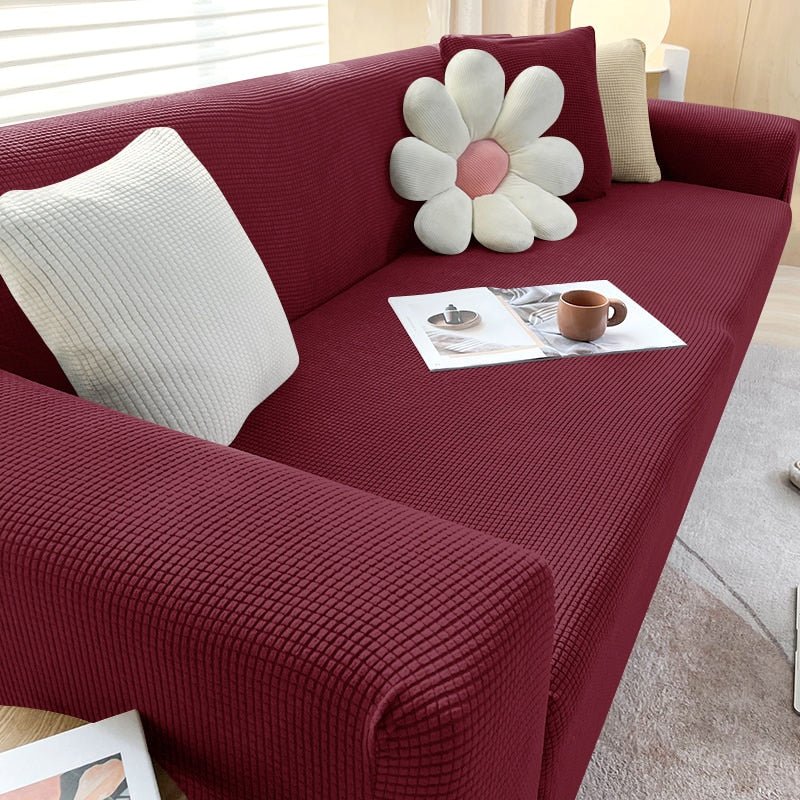 Velzora - Housse de canapé extensible en tissu texturé | Velzora