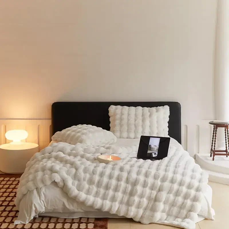 Velzora - Couverture en laine synthétique double face et ultra-douce | Velzora