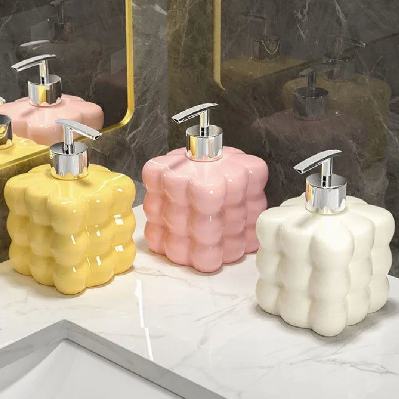 Velzora - Distributeur de savon en céramique texturé | Velzora