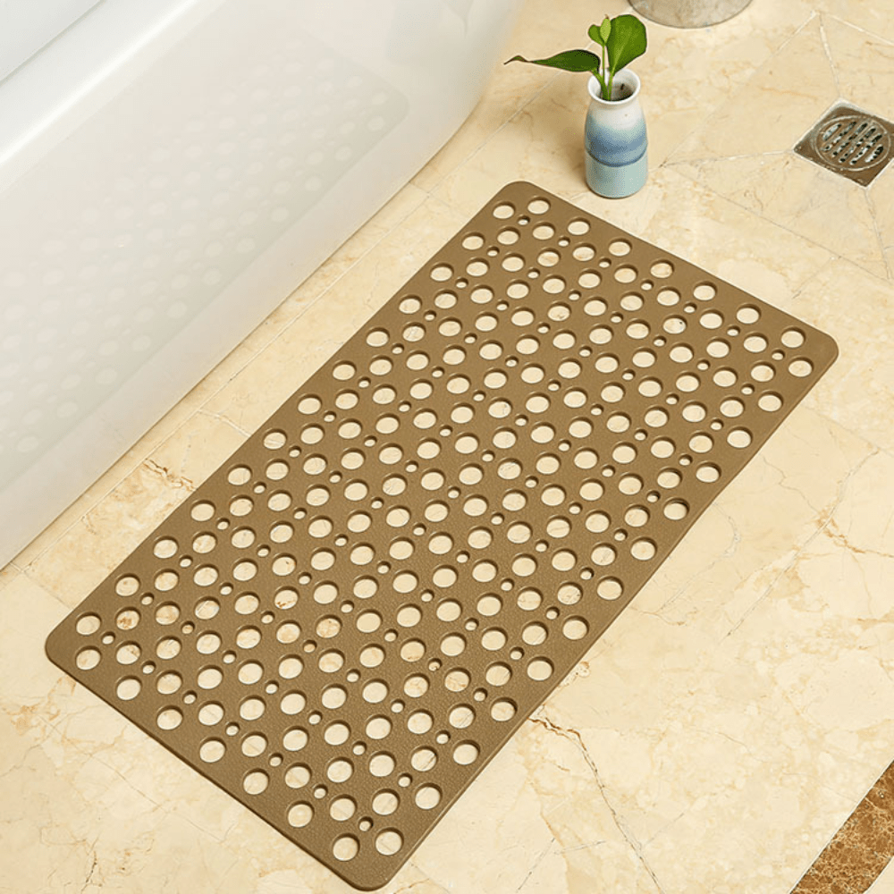 Velzora - Tapis de douche antidérapant en PVC texturé