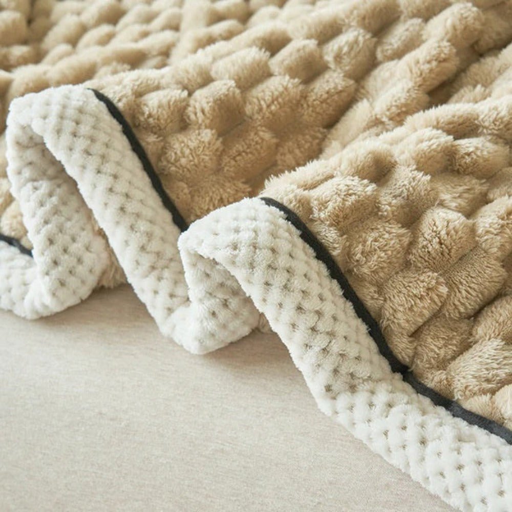 Velzora - Plaid décoratif en sherpa texturé et doux au toucher | Velzora