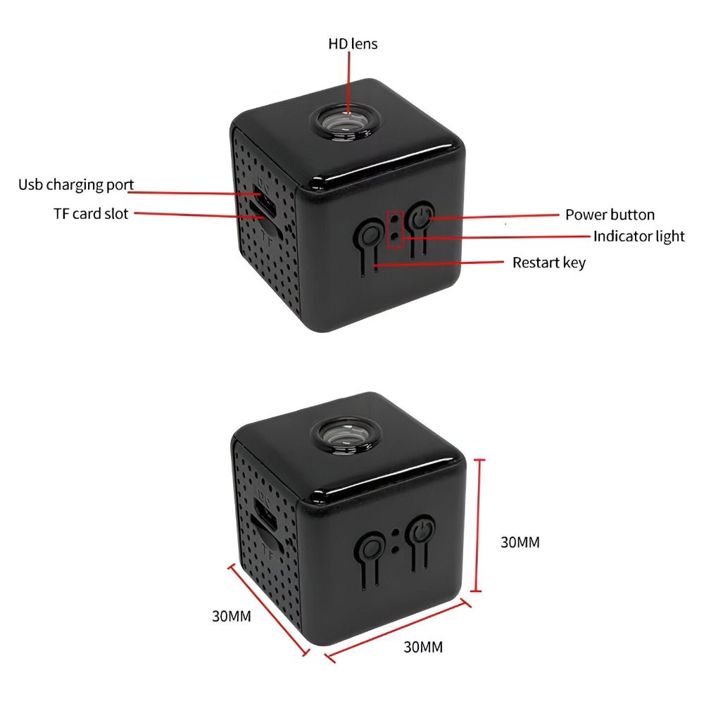 Velzora - Caméra de surveillance WiFi compacte en plastique résistant | Velzora