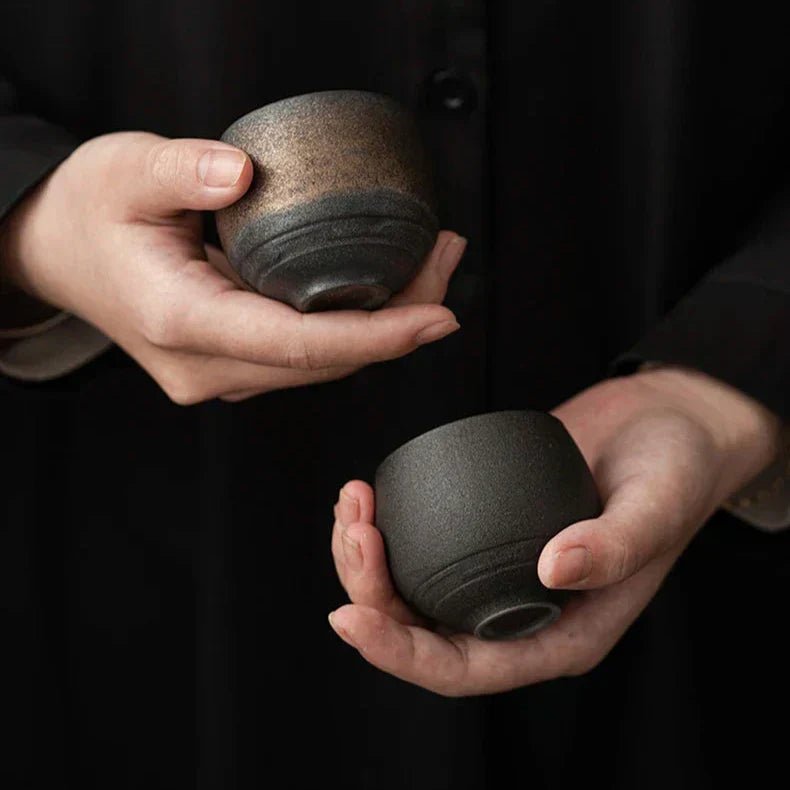 Velzora - Tasses à espresso en céramique artisanale émaillée | Velzora