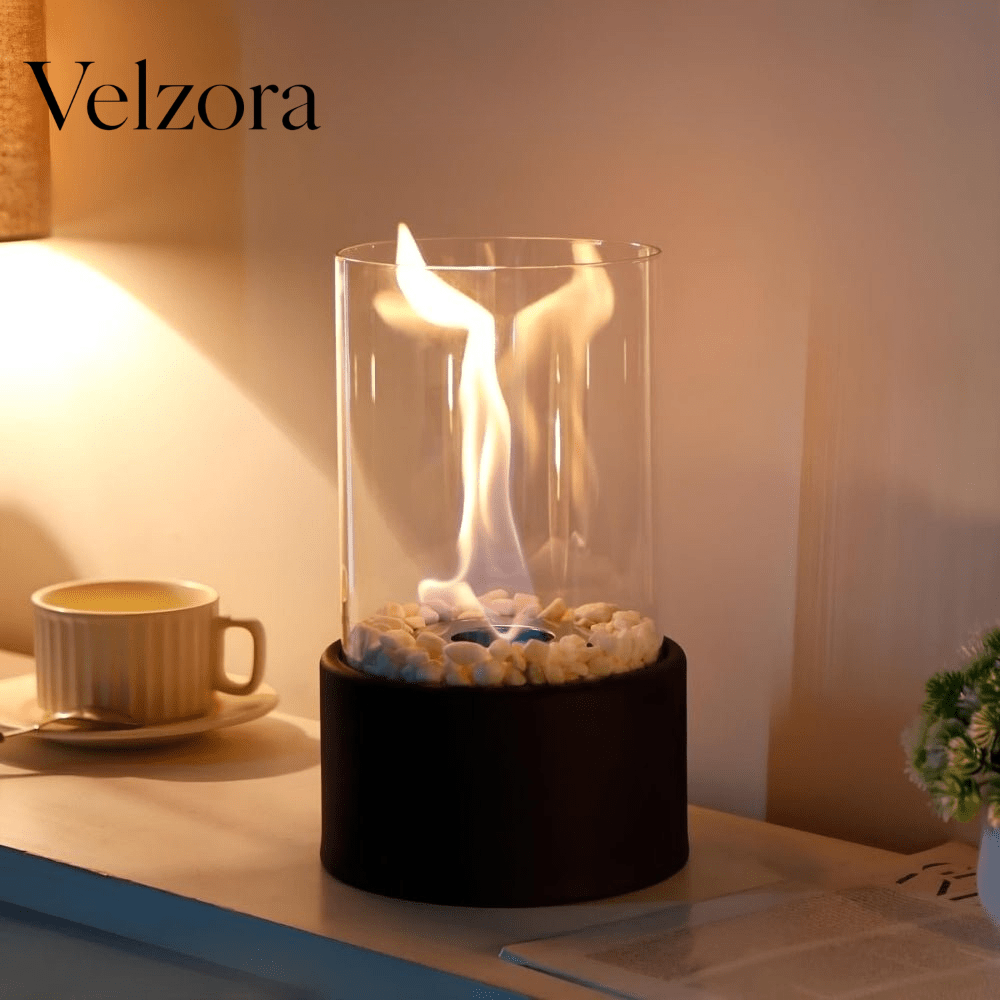 Velzora - Lampe à huile en métal et verre | Velzora