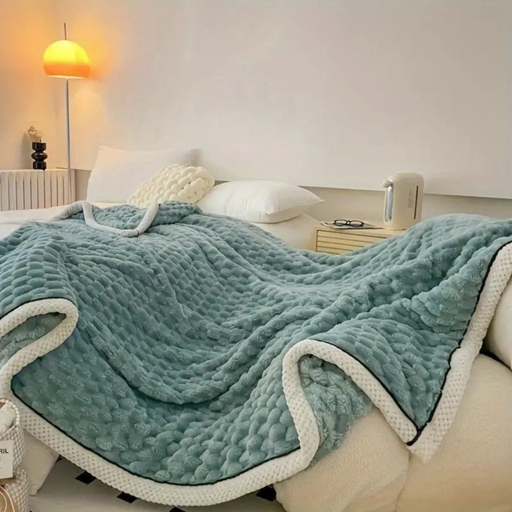 Velzora - Plaid décoratif en sherpa texturé et doux au toucher | Velzora