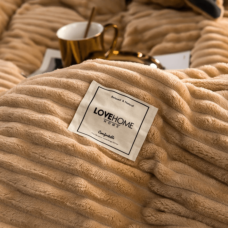 Velzora - Housse de couette en velours texturé – Toucher doux et chaleureux | Velzora