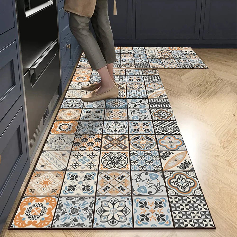 Velzora - Tapis de cuisine antidérapant en textile texturé | Velzora