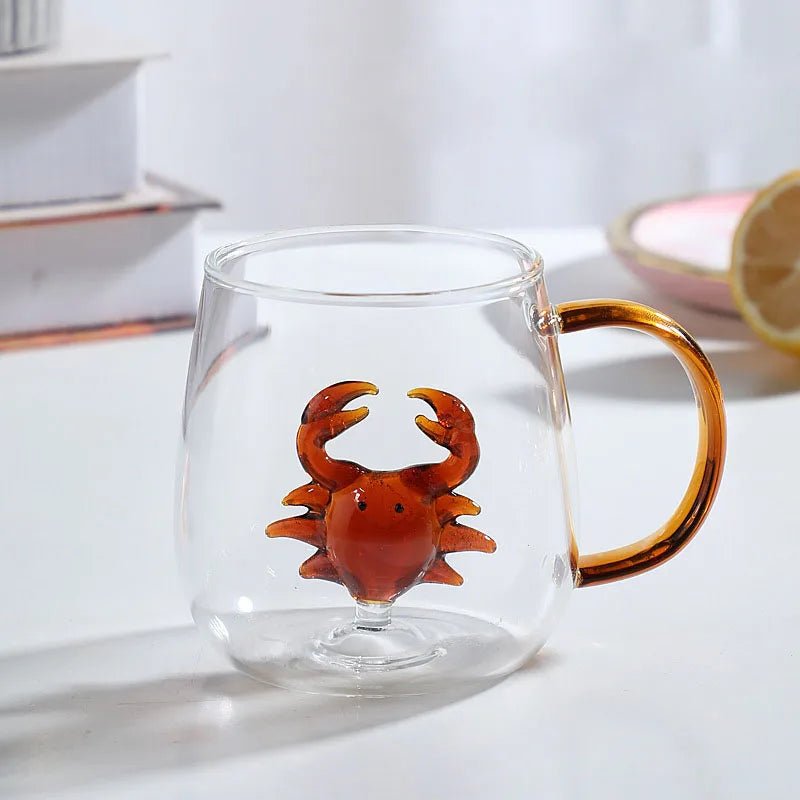 Velzora - Tasse en verre borosilicate avec motif animal 3D | Velzora