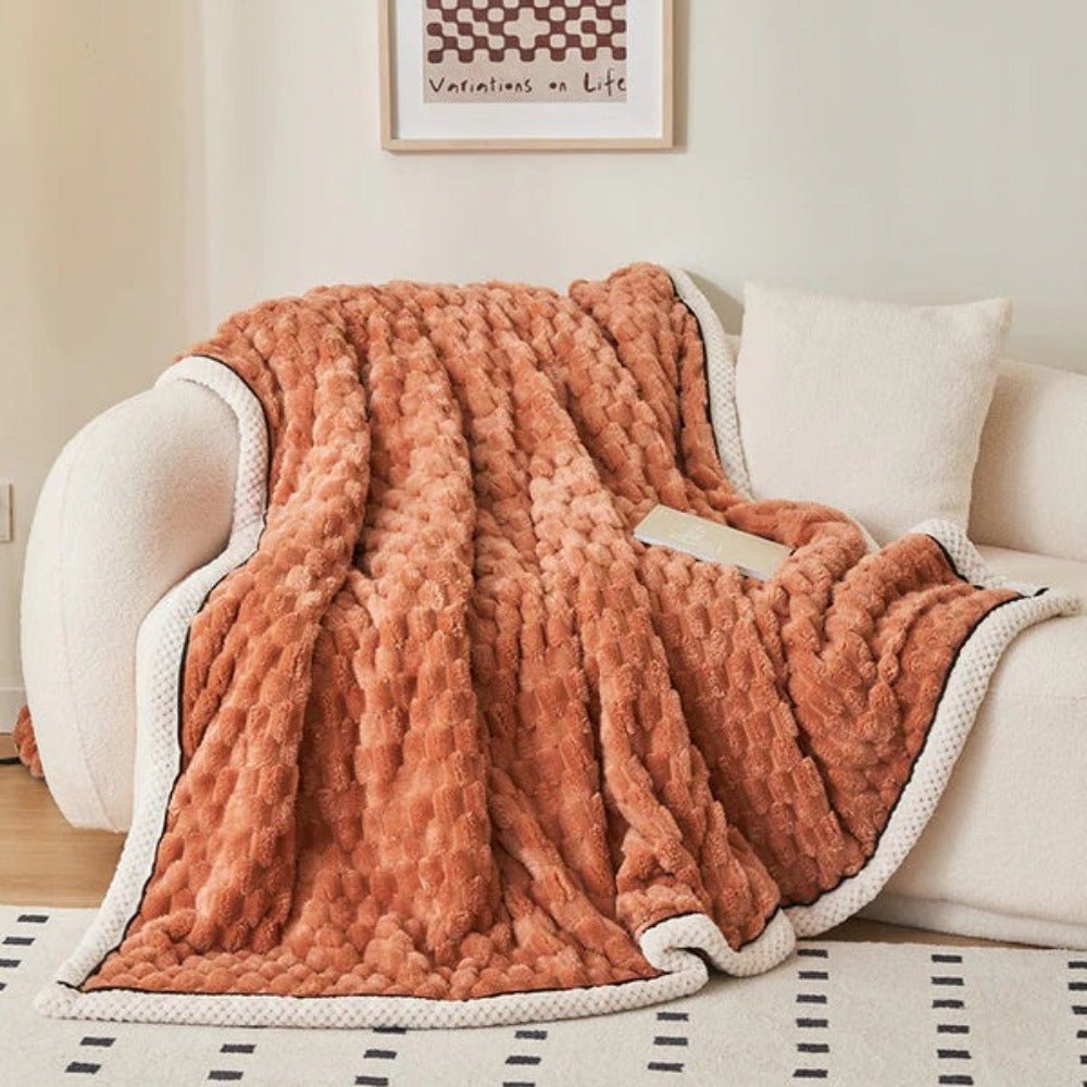 Velzora - Plaid décoratif en sherpa texturé et doux au toucher | Velzora