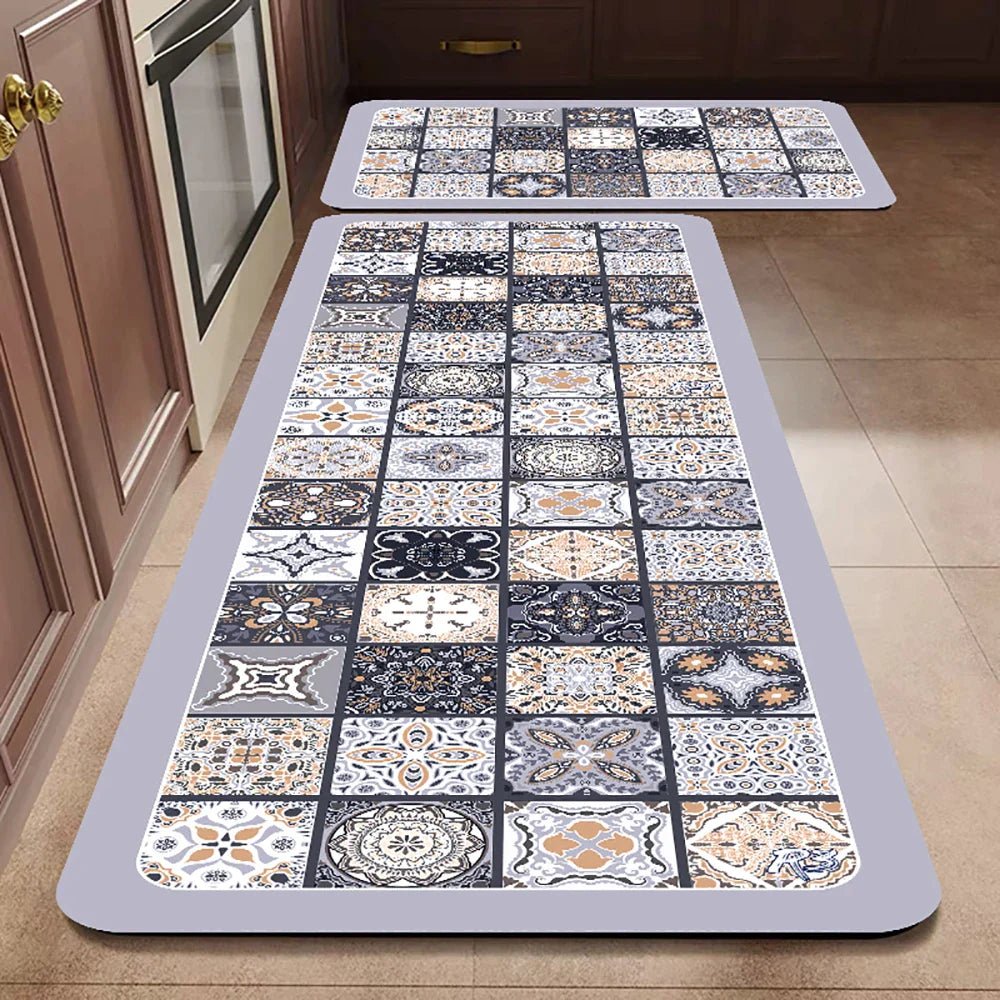 Velzora - Tapis de cuisine antidérapant en textile texturé | Velzora