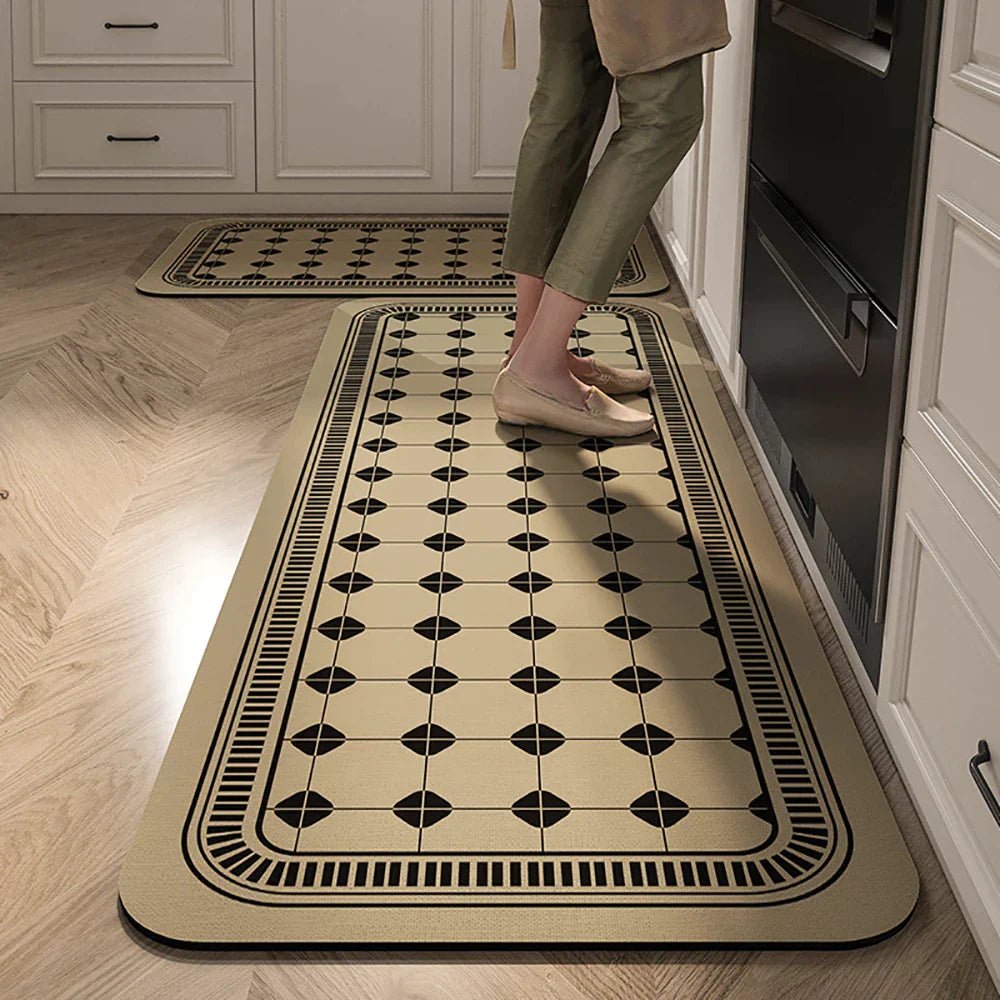 Velzora - Tapis de cuisine antidérapant en textile texturé | Velzora