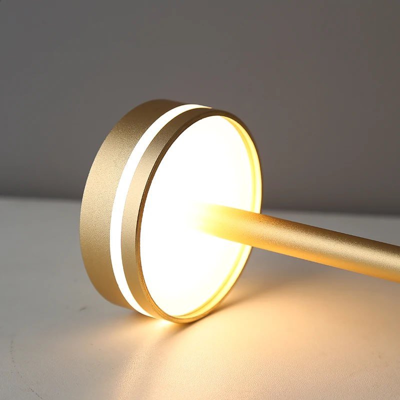 Velzora - Lampe de table aluminium rechargeable, intensité réglable | Velzora