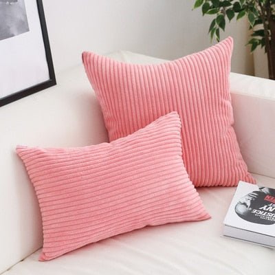 Velzora - Housse de coussin en velours côtelé doux et texturé | Velzora