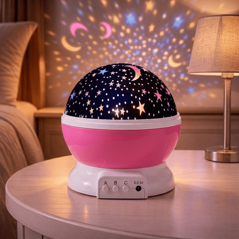 Velzora - Lampe projecteur d’ambiance en rotation avec ciel étoilé multicolore | Velzora