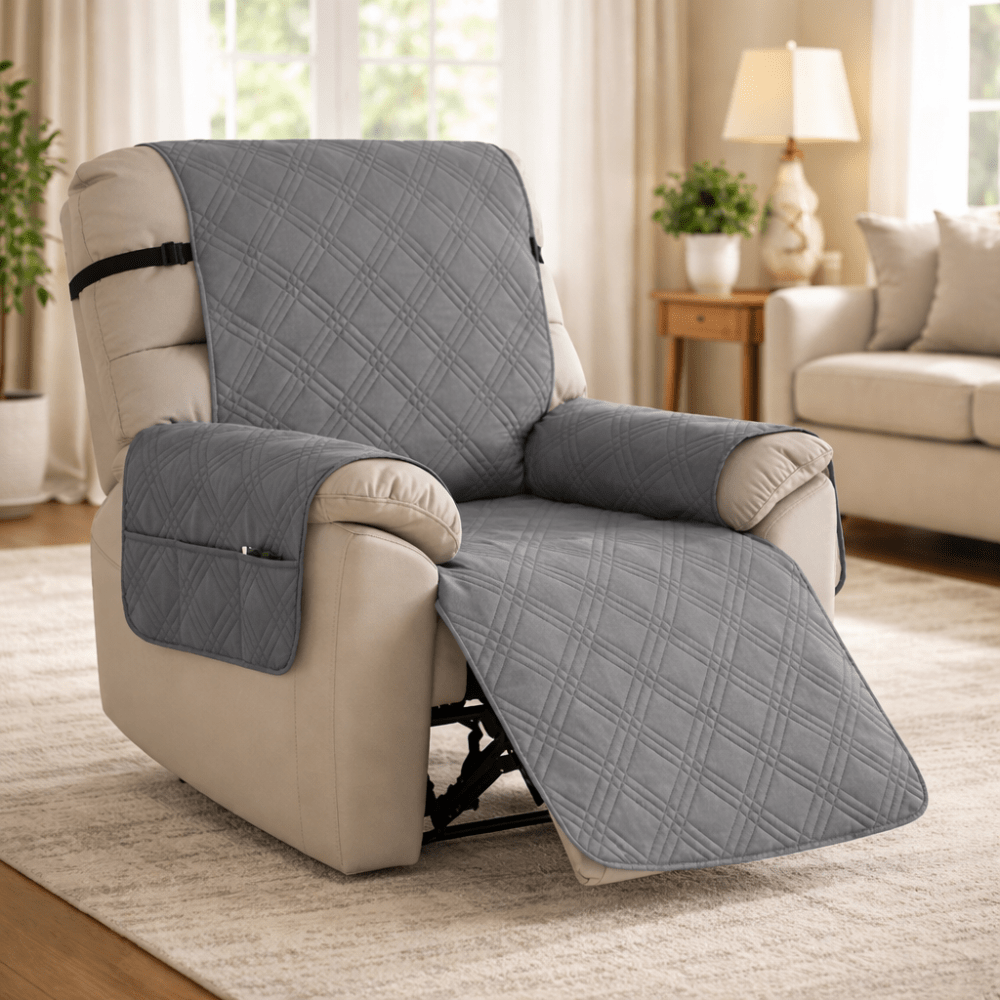 Velzora - Housse protectrice imperméable pour fauteuil relax matelassé | Velzora