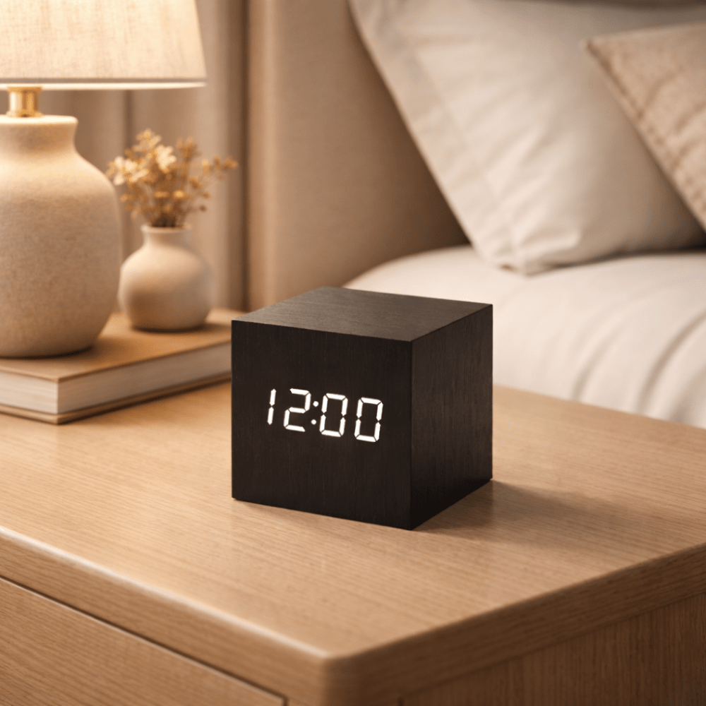 Velzora - Réveil LED en bois minimaliste avec affichage numérique | Velzora