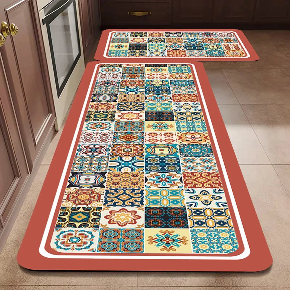 Velzora - Tapis de cuisine antidérapant en textile texturé | Velzora
