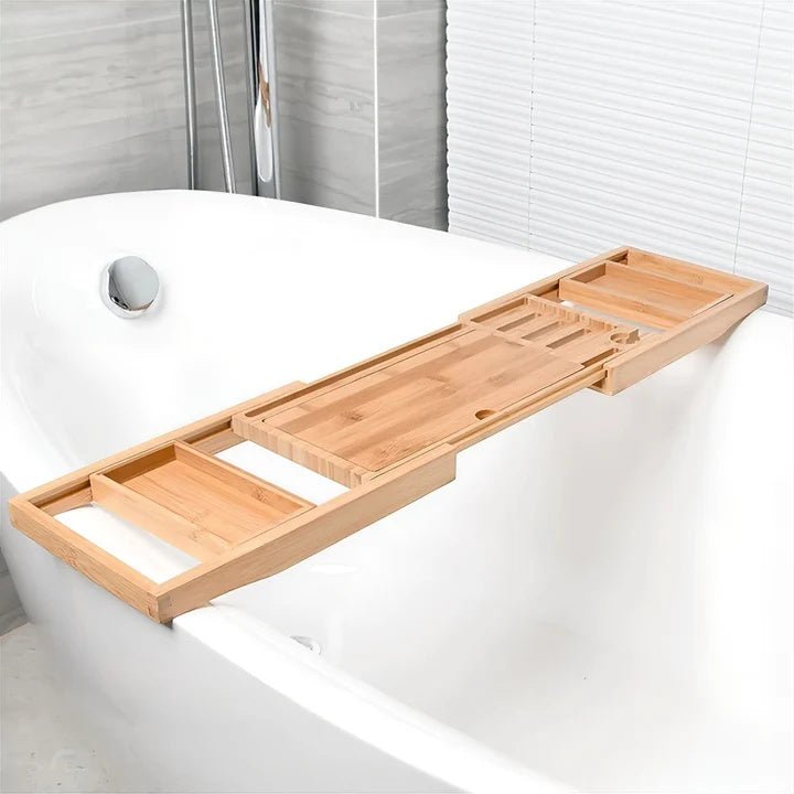 Velzora - Plateau de bain en bois ajustable | Velzora