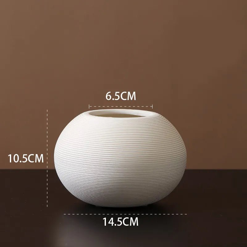 Velzora - Vase en céramique mate minimaliste – style scandinave | Velzora