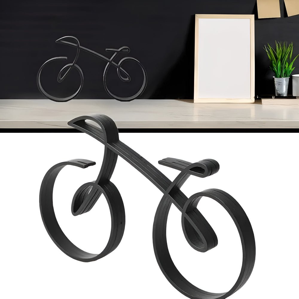 Velzora - Sculpture cycliste en métal style minimaliste | Velzora