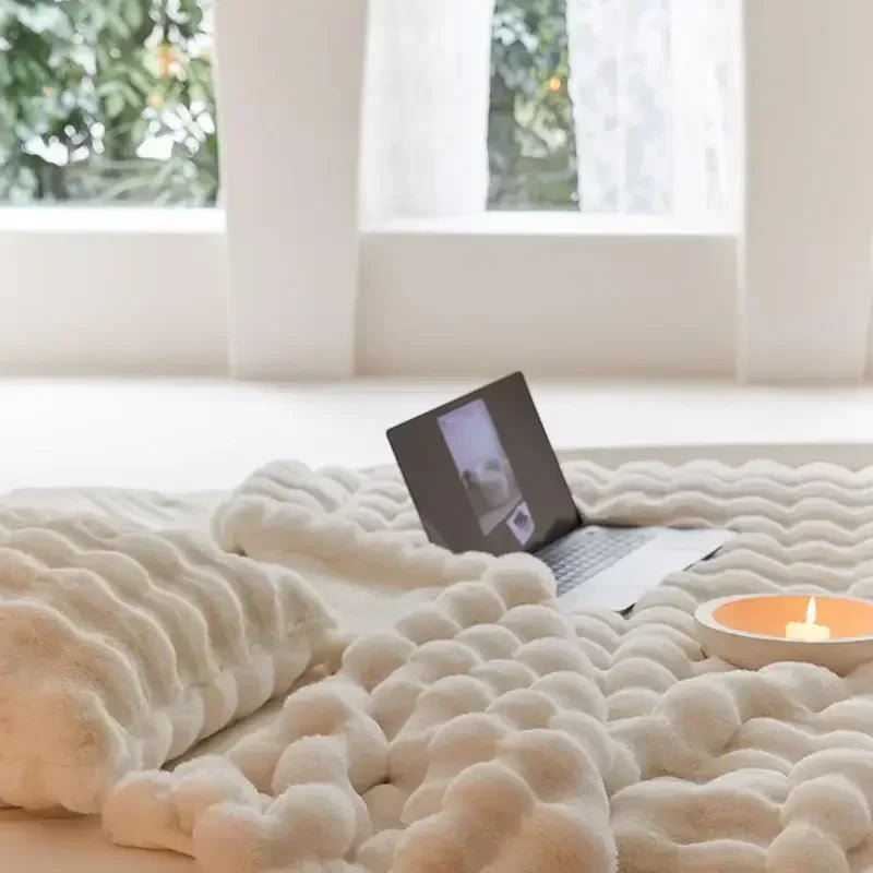 Velzora - Couverture en laine synthétique double face et ultra-douce | Velzora
